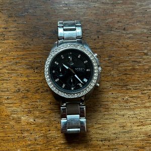 Silver women’s Fossil watch